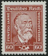 Dt. Reich 362y **, 1928, 60 Pf. Stephan, Gestrichenes Papier, Pracht, Mi. 140.- - Usati