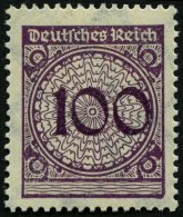 Dt. Reich 343 **, 1923, 100 Pf. Violettpurpur, Pracht, Mi. 70.- - Usati
