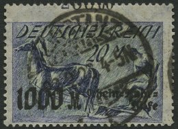 Dt. Reich 260 O, 1923, 20 M. Rhein- Und Ruhrhilfe, Oben Mit Teilweiser Reihenzahl!, Pracht, R!, Gepr. Infla - Usados