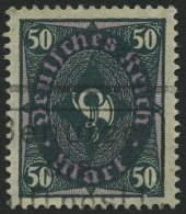 Dt. Reich 209Wb O, 1922, 50 M. Schwarzgraugrün/lebhaftbraunpurpur, Walzendruck, Feinst (kleiner Spalt), Gepr. Infla - Used Stamps