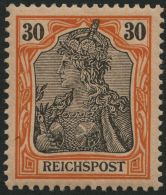 Dt. Reich 59 **, 1899, 30 Pf. Reichspost, Pracht, Mi. 140.- - Oblitérés