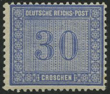 Dt. Reich 13 **, 1872, 30 Gr. Ultramarin, Postfrisch, Feinst, Mi. 300.- - Used Stamps