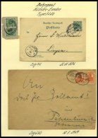 BAHNPOST Münster-Emden (verschiedene Züge Und Typen), 1896-1961, 12 Belege, Ein Briefstück Und Eine Beute - Machines à Affranchir (EMA)