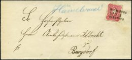 BAHNPOST DR 41 BRIEF, Magdeburg-Hannover, L3 Und Handschriftlich HÄMELMARK Auf Brief Mit 10 Pf. Karmin Von 1881, Pr - Machines à Affranchir (EMA)