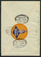 BAHNPOST Heiderreck-Oderberg (Zug 330) Als Eingangsstempel Rückseitig Auf Einschreibbrief Aus Rumänien Von 193 - Franking Machines (EMA)