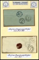 BAHNPOST Elmsh-Itzeh.Ebn.Post.Bur. K1 Auf 8 Briefen Von 1860-1866, Feinst/Pracht - Machines à Affranchir (EMA)