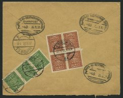 BAHNPOST Breslau-Beuthen (Zug 40) Als Eingangsstempel Rückseitig Auf Einschreibbrief Aus Polen Von 1931, Pracht - Frankeermachines (EMA)