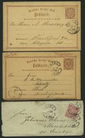 SCHLESWIG-HOLSTEIN 1864-1911, Partie Von 15 KIEL-Belegen, Dabei 5x Kieler Wurststempel, Postscheine Etc., Etwas Untersch - Schleswig-Holstein