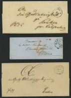 SCHLESWIG-HOLSTEIN KIEL (1849-1875), 8 Meist Verschiedene Markenlose Briefe, Feinst/Pracht, Besichtigen! - Prefilatelia