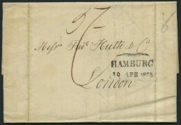 HAMBURG 1838, HAMBURG., Sonderform Auf Geschäftsbrief Nach London, Feinst - Other & Unclassified