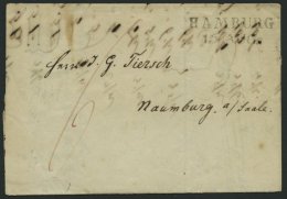 HAMBURG-VORPHILA 1837, HAMBURG, L2 Auf Brief Nach Naumburg, Feinst - Prephilately