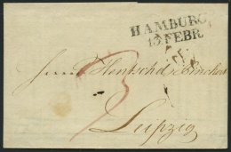 HAMBURG-VORPHILA 1817, HAMBURG, L2 Auf Brief (Preisliste) Nach Leipzig, Pracht - Precursores