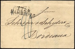 HAMBURG - THURN UND TAXISCHES O.P.A. 1826, TT.R.4 HAMBOURG, L2 Und R3 ALLEMAGNE/PAR/GIVET Auf Brief Nach Bordeaux, R&uum - Prephilately