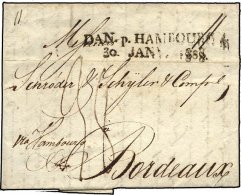 HAMBURG VORPHILA 1808, DAN.HAMBOURG 4., L2 Auf Brief Von Copenhagen Nach Bordeaux, Pracht - Préphilatélie