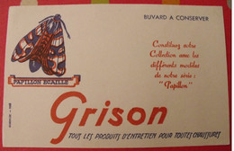 Buvard Grison Produits D'entretien Pour Chaussures Papillon. Vers 1950 - Chaussures