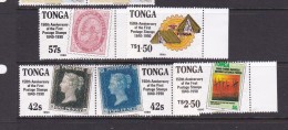 Tonga SG 1073-77 1990 150th Anniversary Of Penny Black Set MNH - Tonga (1970-...)