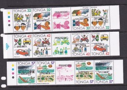 Tonga SG 1117-1128 1991 Safety At Work Set 12 Overprinted SPECIMEN  MNH - Tonga (1970-...)