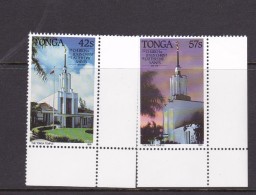 Tonga SG 1134-1135 1991 Centenary Of Church Of Latter Day Saints Set MNH - Tonga (1970-...)