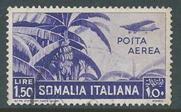 1936 SOMALIA POSTA AEREA USATO SOGGETTI AFRICANI 1,50 LIRE - P10-9 - Somalia