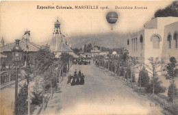 13-MARSEILLE- EXPOSITION COLONIAL 1906, DEUXIEME AVENUE - Mostre Coloniali 1906 – 1922