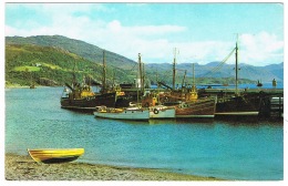 RB 1115 - Postcard - The Pier & Boats - Ullapool Harbour - Inverness-shire Scotland - Inverness-shire