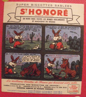 Buvard Biscottes St Honoré Vauréal Donville Suresnes Pesch BD Pinpin Goupyl. Vers 1950 - Biscottes