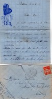 VP5383 - MILITARIA - Lettre & Enveloppe -  Soldat P. BERGERON Au 7ème Rgt Tirailleurs Algériens à BATNA - Documenten