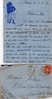 VP5384 - MILITARIA - Lettre & Enveloppe - Soldat P. BERGERON Au 7ème Rgt Tirailleurs Algériens à BATNA - Documenti