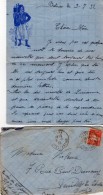VP5384 - MILITARIA - Lettre & Enveloppe - Soldat P. BERGERON Au 7ème Rgt Tirailleurs Algériens à BATNA - Documents
