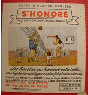 Buvard Biscottes St Honoré Vauréal Donville Suresnes. Voley Ball. Vers 1950 - Biscottes