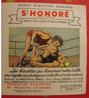 Buvard Biscottes St Honoré Vauréal Donville Suresnes. Catch Féminin. Vers 1950 - Biscottes