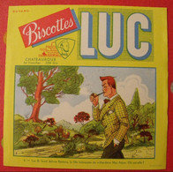 Buvard Biscottes Luc. Chateauroux. Devinette En Image. Vers 1950 - Biscottes