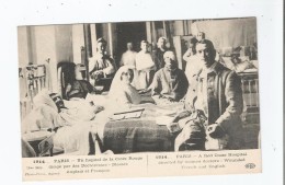 1914 PARIS UN HOPITAL DE LA CROIX ROUGE DIRIGE PAR DES DOCTORESSES . BLESSES (BELLE ANIMATION) - Santé, Hôpitaux