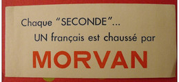 Buvard Chaussures Morvan. Vers 1950 - Chaussures