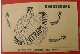 Buvard Chaussures Nitram St Jouin Sous Chatillon Deux-sèvres. Vers 1950 - Chaussures