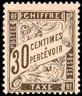 30 C. Schwarz, Neue Ziffernzeichnung 1881, Tadellos Ungebraucht Mit Originalgummierung Und Falzrest, Katalog: 18... - Autres & Non Classés