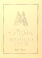 MESSE-GROSSBLOCK, Sonderdruck, Nr. 0009286, Mit Schutzhülle, Minimale Mängel, Mi. 500.-, Katalog: Bl.5SX... - Autres & Non Classés