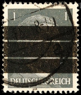 1 Pfg Hitler, Aufdruck Drei Balken, Tadellos Mit Stempel Von Barsinghausen, Mi. 350.-, Katalog: 1II O1 Pfg... - Barsinghausen