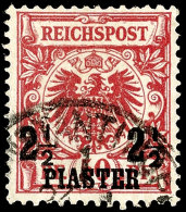 2 1/2 Piaster A. 50 Pfg Lebhaftbräunlichrot, Farbfrisches Kabinettstück Mit Insbesondere Auf Der... - Deutsche Post In Der Türkei