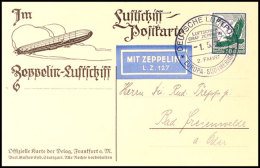 1935, 2. SAF, Bordpost 1.5.35, Mit 50 Pfg Steinadler Frankierte Delag-Bildpostkarte "Blick Auf Blankenese" Mit... - Autres & Non Classés
