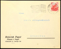 12 Pfg Reichsparteitag, Als Portorichtige Einzelfrankatur Auf FDC Von "PLAUEN 1.9.34" An Die Geha... - Otros & Sin Clasificación