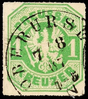 "OBERURSEL 7/8 67" - K1, Herrlich Klar Auf Farbfrischem Kabinettstück Preussen 1 Kr., Katalog: Pr.22... - Otros & Sin Clasificación