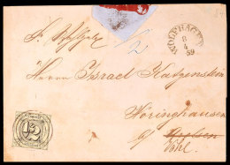 "84" Nebst K1 "WOLFHAGEN 8 4 1859" Auf Postbezirksbrief 1/2 Sgr. über Cassel, Marburg Und Vöhl Nach... - Autres & Non Classés