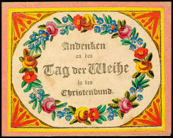 "Plauen 1829", Dekoratives Taufbrief-Kuvert Mit Inhalt (kein Postalischer Beleg)  BFPlauen 1829, Decorative... - Sachsen