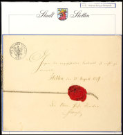 "Stettin, Den 31. August 1859", Handschriftlich Auf Bestallungs-Urkunde, Links Oben Wertstempel "EIN HALBER THALER... - Autres & Non Classés