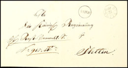 1831, Desinfizierter Cholera-Brief Mit K1 "BERLIN 5-6 12 10" (Feuser 249-4) Und Reinigungsstempel K1 "SAN.S."... - Other & Unclassified