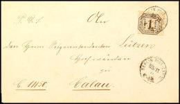 "BERLIN POST-EXP.23. 25/11 71" - K1 Mit 2,5 Mm Hoher Schrift, KBHW 489, Auf Portopflichtigem Dienstsachenbrief Mit... - Autres & Non Classés