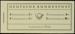 Markenheftchen "Heuss", Tadellos Gestempelt "Darmstadt", Sehr Selten In Gestempelter Erhaltung Angeboten!, Katalog:... - Sonstige & Ohne Zuordnung