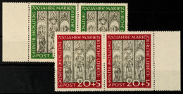 10 Pfg Und 20 Pfg "700 Jahre Marienkirche Lübeck", Kpl. Satz Im Waagerechten Paar, Tadellos Postfrisch, Mi.... - Autres & Non Classés