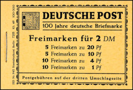 Berliner Bauten 1949, Markenheftchen 1, Tadellos Postfrisch, Mi. 700.-, Katalog: MH1 **Berlin Buildings 1949,... - Autres & Non Classés